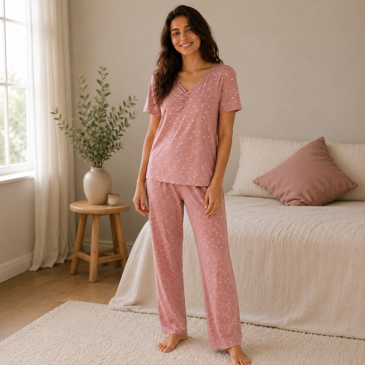 Starlight Blush Cotton Pajama