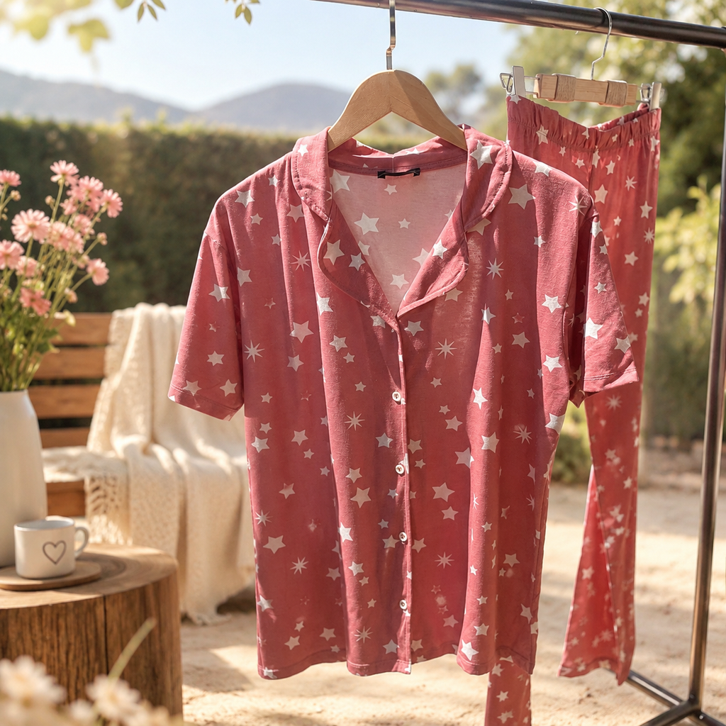 Starlight Rose Cotton Pajama