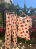 V-Neck Heart Pajama